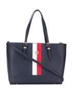 Tommy Hilfiger Signature Tape Tote Bag - Blue