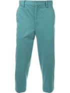Cityshop Cropped Trousers, Men's, Size: S, Green, Cotton/polyurethane/tencel