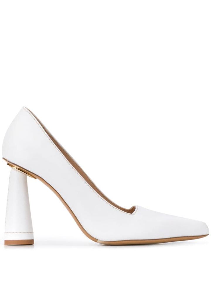 Jacquemus Cone Heel Pumps - White