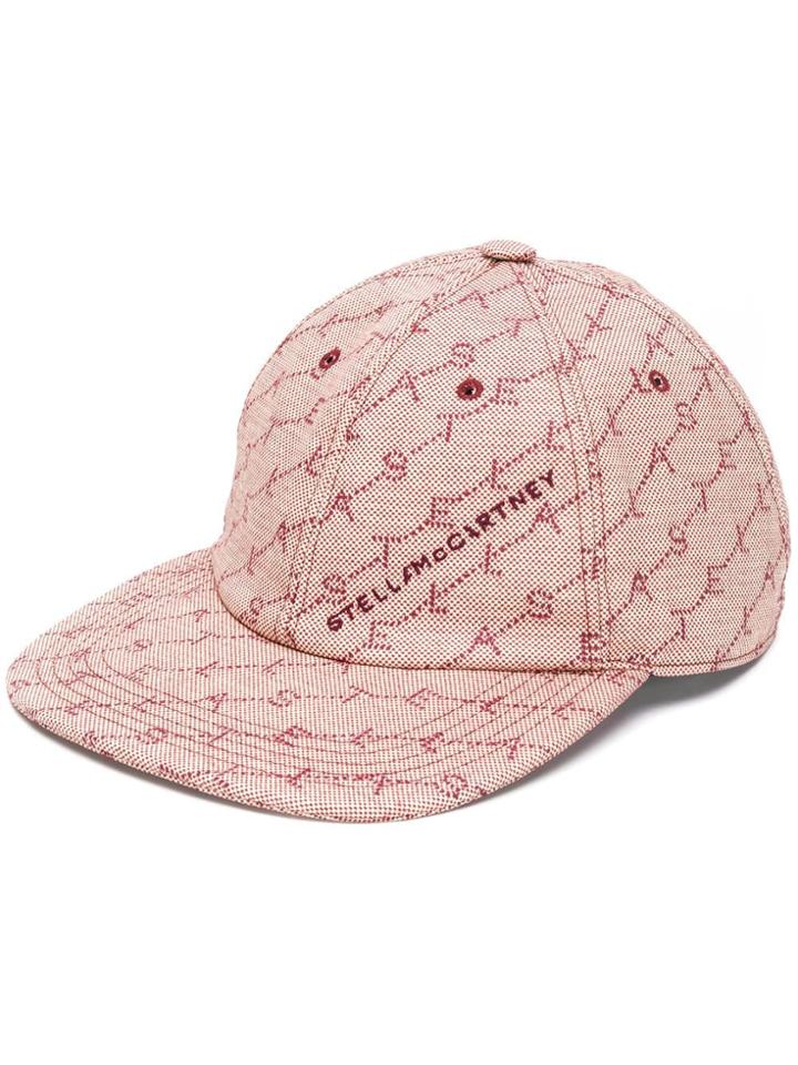 Stella Mccartney Monogram Logo Baseball Cap - Red