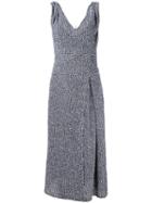 Victoria Beckham - Deep Armhole Twist Dress - Women - Silk/linen/flax/acrylic/viscose - 12, Black, Silk/linen/flax/acrylic/viscose
