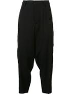 Yohji Yamamoto 'out Pocket Buckle' Trousers, Men's, Size: 4, Black, Wool