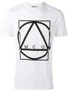 Mcq Alexander Mcqueen Logo Print T-shirt, Men's, Size: Large, White, Cotton