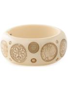 Chanel Pre-owned Logo Coin Bangle - Neutrals