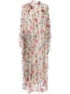 Co Floral Embroidered Maxi Dress - Multicolour