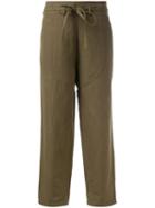 Ulla Johnson Loose Fitting Cargo Trouser, Women's, Size: 4, Green, Cotton/linen/flax