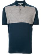 John Smedley Two-tone Polo Shirt - Blue