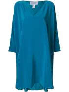 Gianluca Capannolo V-neck Shift Dress - Blue