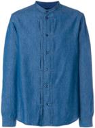 Natural Selection Grandad Button Shirt - Blue
