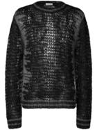 Valentino Valentino Garavani Furry Sweater - Black