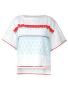 Coohem - Lightweight Knit Top - Women - Linen/flax/nylon/polyester - 36, White, Linen/flax/nylon/polyester