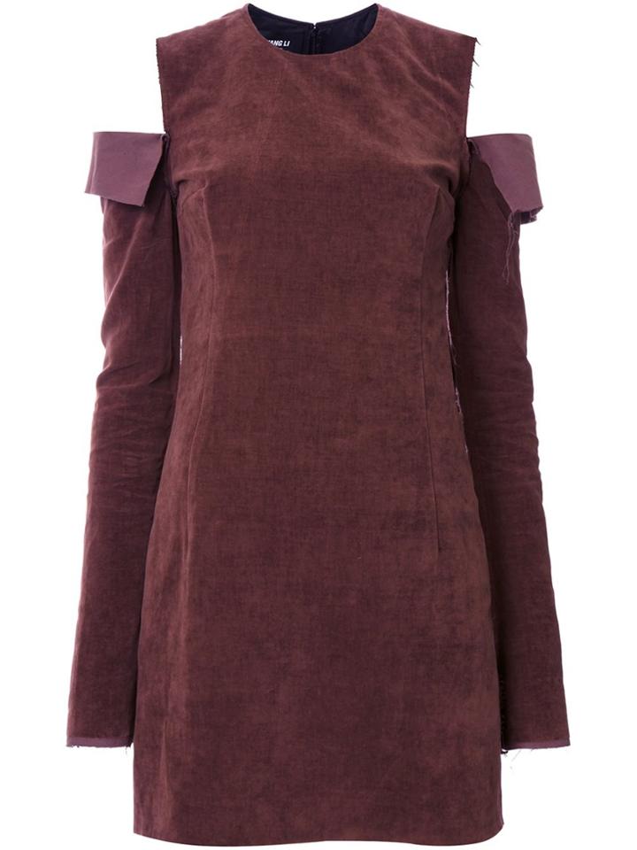 Yang Li 'torn' Dress - Brown