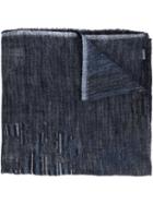 Ziggy Chen Striped Scarf, Adult Unisex, Blue, Cotton/modal/cashmere