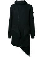 Moohong Structured Hooded Coat, Men's, Size: 50, Black, Wool
