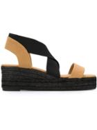 Castañer Bernard Wedge Sandals, Women's, Size: 38, Brown, Cotton/rubber