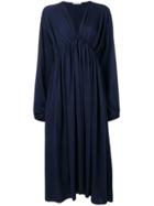 The Row Draped Midi Dress - Blue