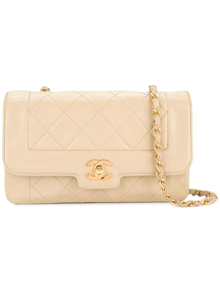 Chanel Vintage Flap Chain Shoulder Bag - Nude & Neutrals