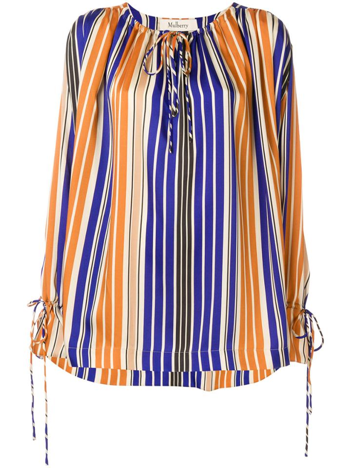 Mulberry Striped Blouse - Multicolour