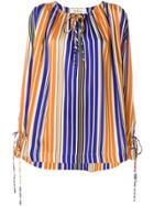 Mulberry Striped Blouse - Multicolour