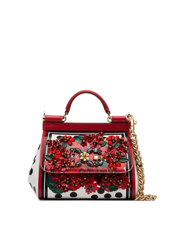 Dolce & Gabbana Sicily Mini Floral Tote - Multicolour