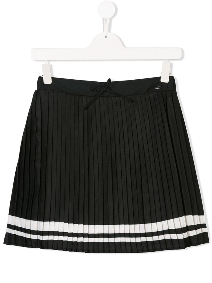 Karl Lagerfeld Kids Teen Pleated Drawstring Skirt - Black