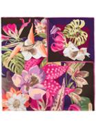 Salvatore Ferragamo - Hibiscus Flower Print Scarf - Women - Silk - One Size, Women's, Silk