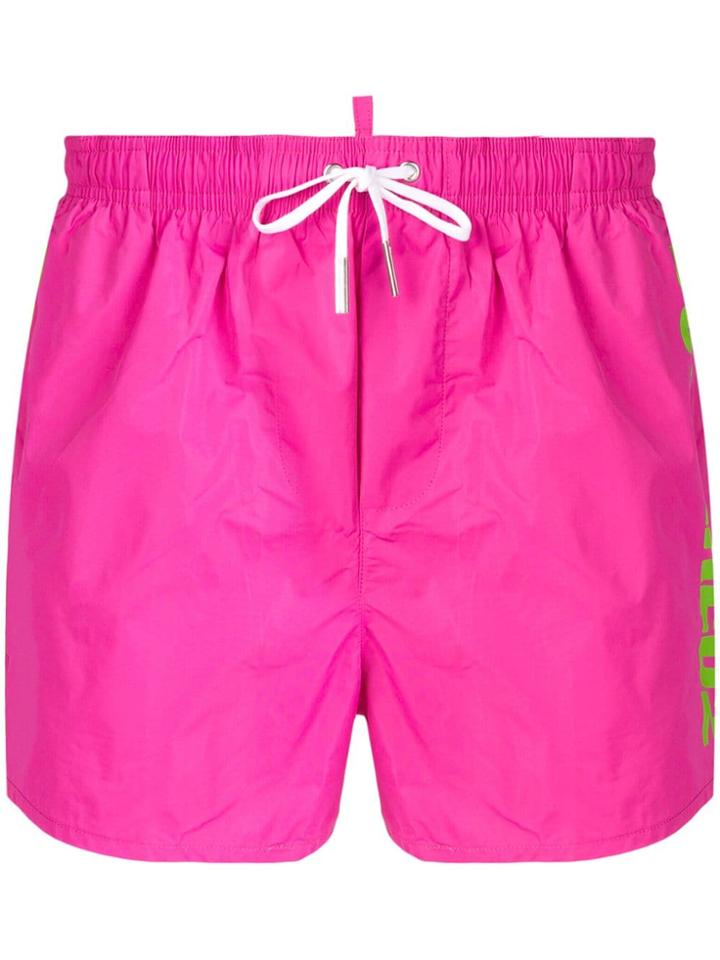 Dsquared2 Logo Swim Shorts - Pink