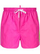 Dsquared2 Logo Swim Shorts - Pink