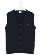 Armani Junior Teen Knitted Waistcoat - Blue