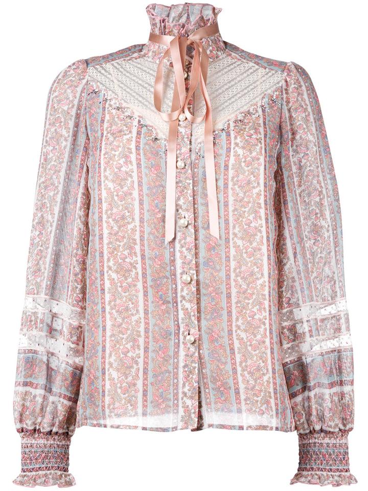 Paisley Print Blouse - Women - Silk/cotton/nylon - 2, Pink/purple, Silk/cotton/nylon, Marc Jacobs