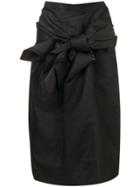 Comme Des Garçons Bow Detail Skirt - Black