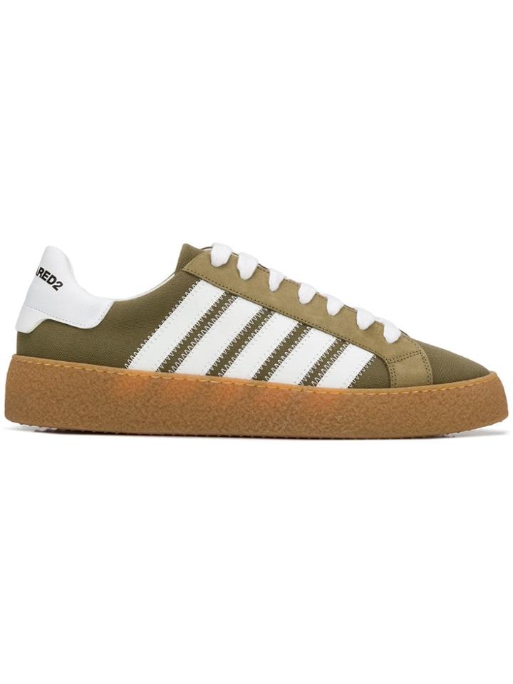 Dsquared2 Bronx Hip Hop Rapper's Delight Sneakers - White