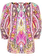 Etro - Printed Blouse - Women - Cotton - 46, Cotton