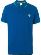 Kenzo Tiger Appliqué Polo Shirt, Men's, Size: Small, Blue, Cotton