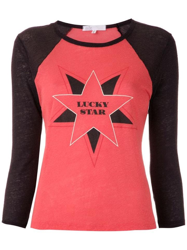 Nk Printed Gabriela Raglan T-shirt - Red