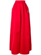 Rochas Full Dragonfly Patch Skirt - Red