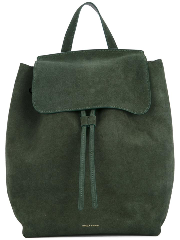 Mansur Gavriel Drawstring Backpack - Green