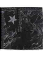 Givenchy Christ Print Scarf, Men's, Black, Modal/silk