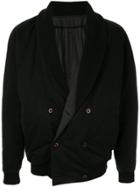 Issey Miyake Vintage Shawl Lapel Bomber Jacket - Black