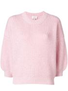 Mumofsix Ribbed Boxy Jumper - Pink & Purple