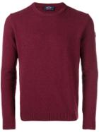 Paul & Shark Crew Neck Jumper - Red