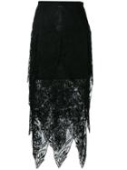 Edeline Lee Asymmetric Ruffle Skirt - Blue
