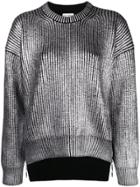 Paco Rabanne Metallic Long-sleeve Sweater