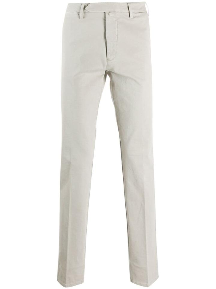 Borrelli Straight Leg Trousers - Neutrals