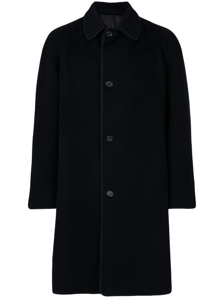 Alexander Mcqueen Single-breasted Coat - Black