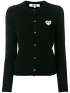 Comme Des Garçons Play Heart Logo Cardigan - Black