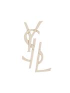 Saint Laurent Monogram Deconstructed Earring - Metallic
