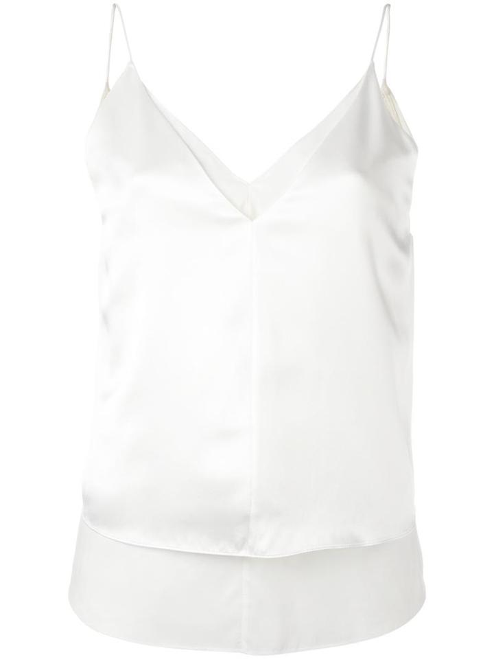 T By Alexander Wang Layered Camisole, Women's, Size: 4, White, Silk/cupro/rayon