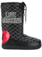 Love Moschino Quilted Snow Boots - Black