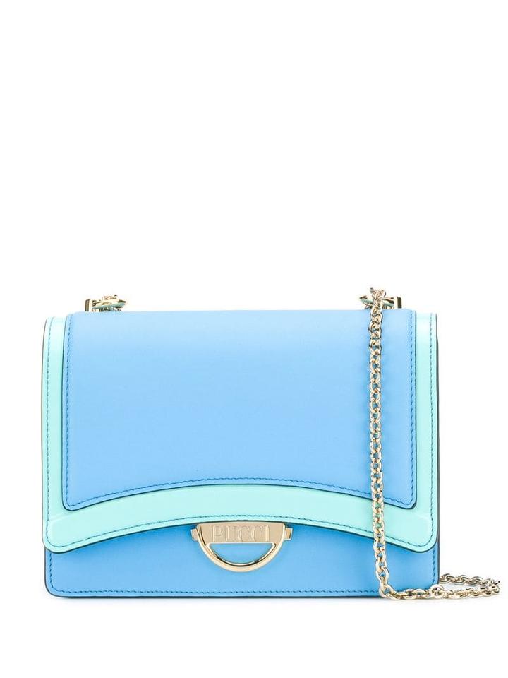 Emilio Pucci Colour-block Shoulder Olivia Bag - Blue